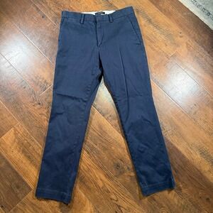 Banana Republic Aiden Slim Fit Chinos Mens 30x30 Navy Blue Pants